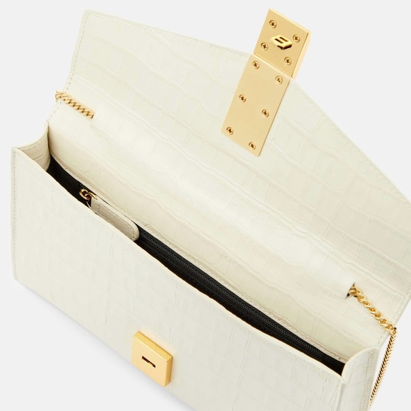 DeMellier Elegant White Croc-Embossed Women's Bag (Brand New) - Picture 3 of 10